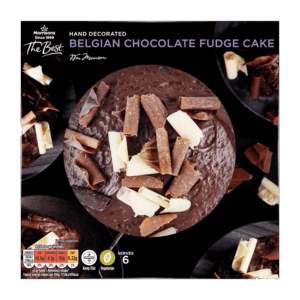 Morrisons The Best Hand Decorated Belgian Chocolate Fudge Cake Serves 6